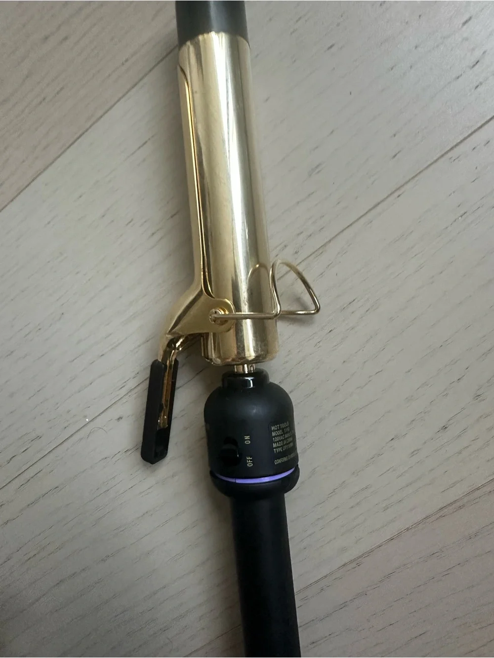 Black & Gold Curling Iron - Professional Styling Tool